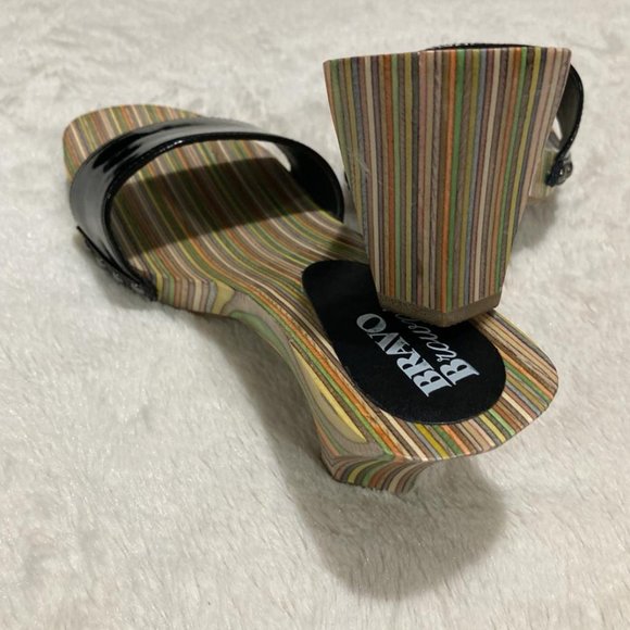 Italian wooden sandals. - Picture 3 of 4